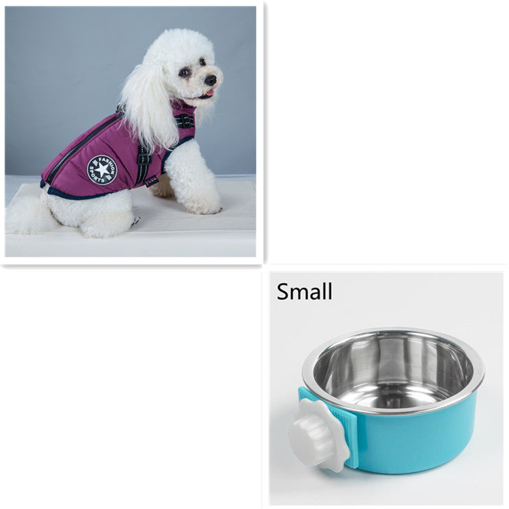 Waterproof Winter Dog Coat with Built-in Harness | Warm Dog Jacket - Purple / 3XL - Accessories