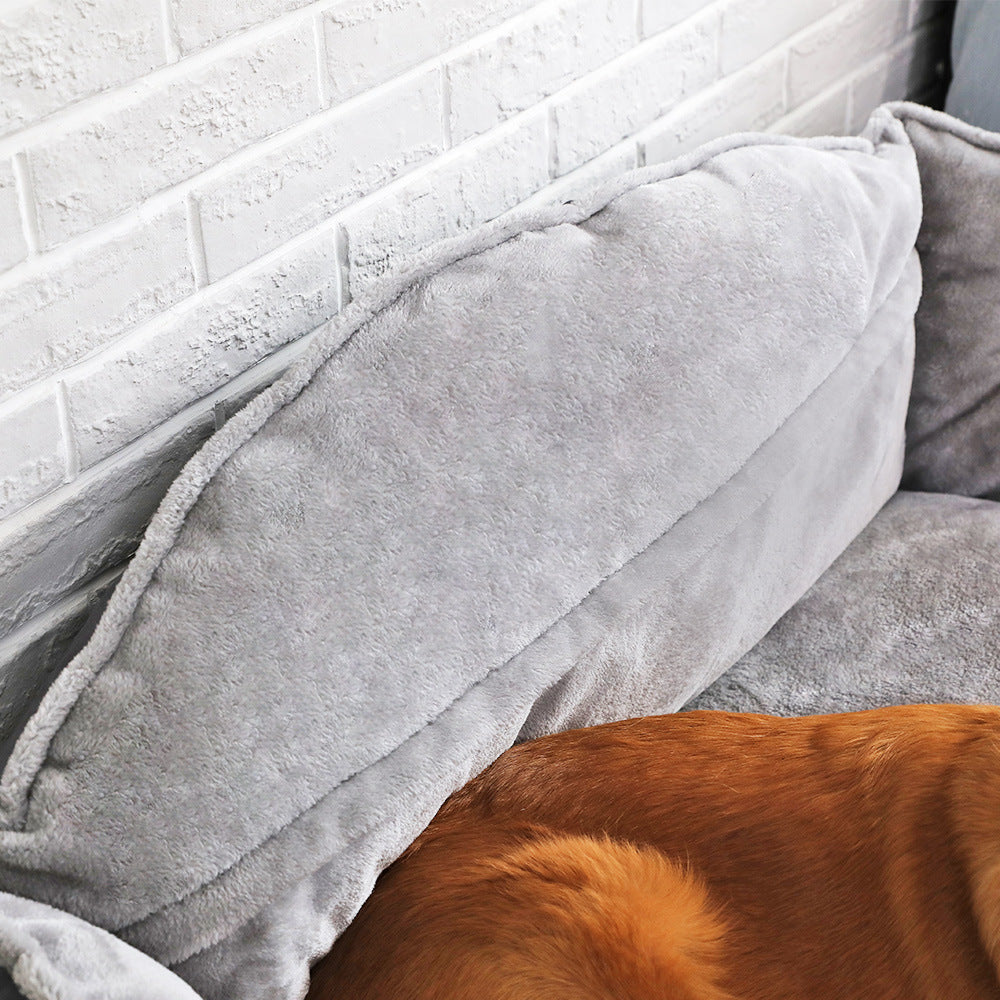 Plush Dog Sofa Bed Washable And Available in Multiple Sizes Accessories
