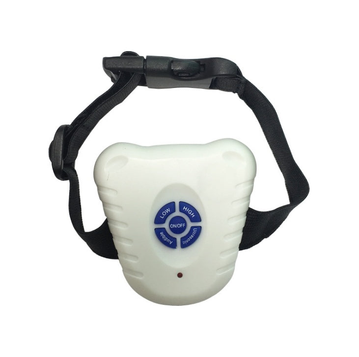 Ultrasonic Anti Bark Training Collar | Vibration Activated Device for All Dogs White dog training