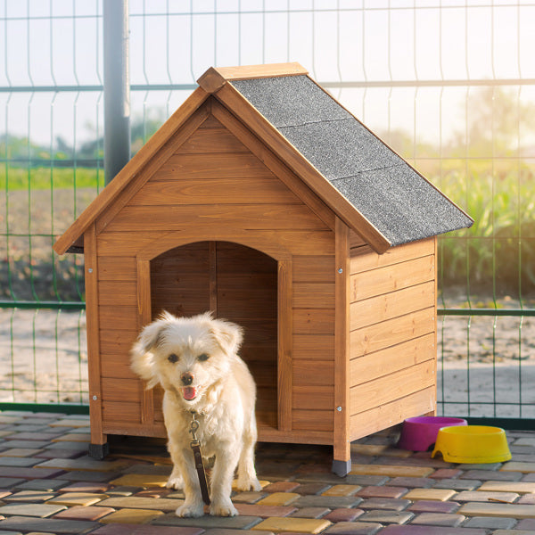 Durable Outdoor Wood Dog House | Waterproof Asphalt Roof Dog House Wood house