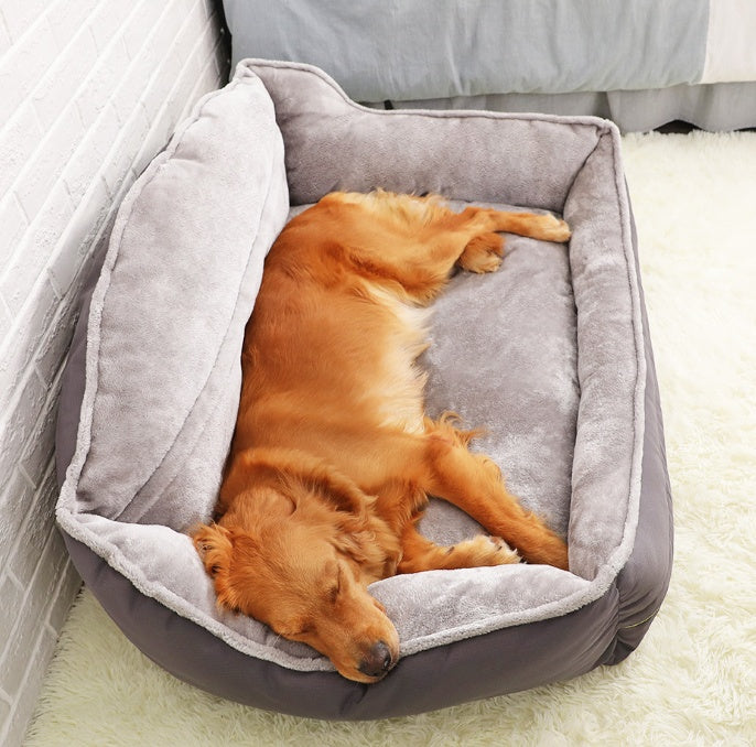 Plush Dog Sofa Bed Washable And Available in Multiple Sizes Accessories