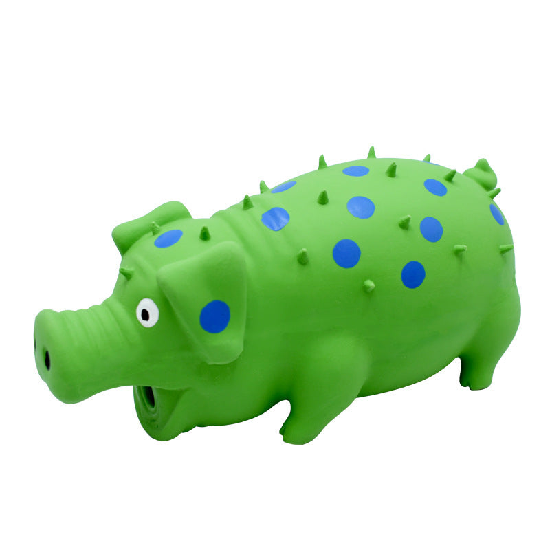Durable Latex Dog Squeaky Toy | Interactive Dog Toy For Chewing Green toys