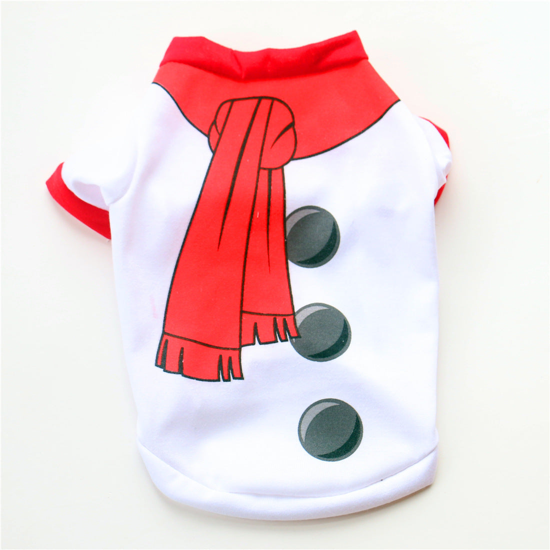 Stylish Christmas Dog Clothes & Apparel Festive Pet Dog Outfits White Scarf Snowman / L christmas