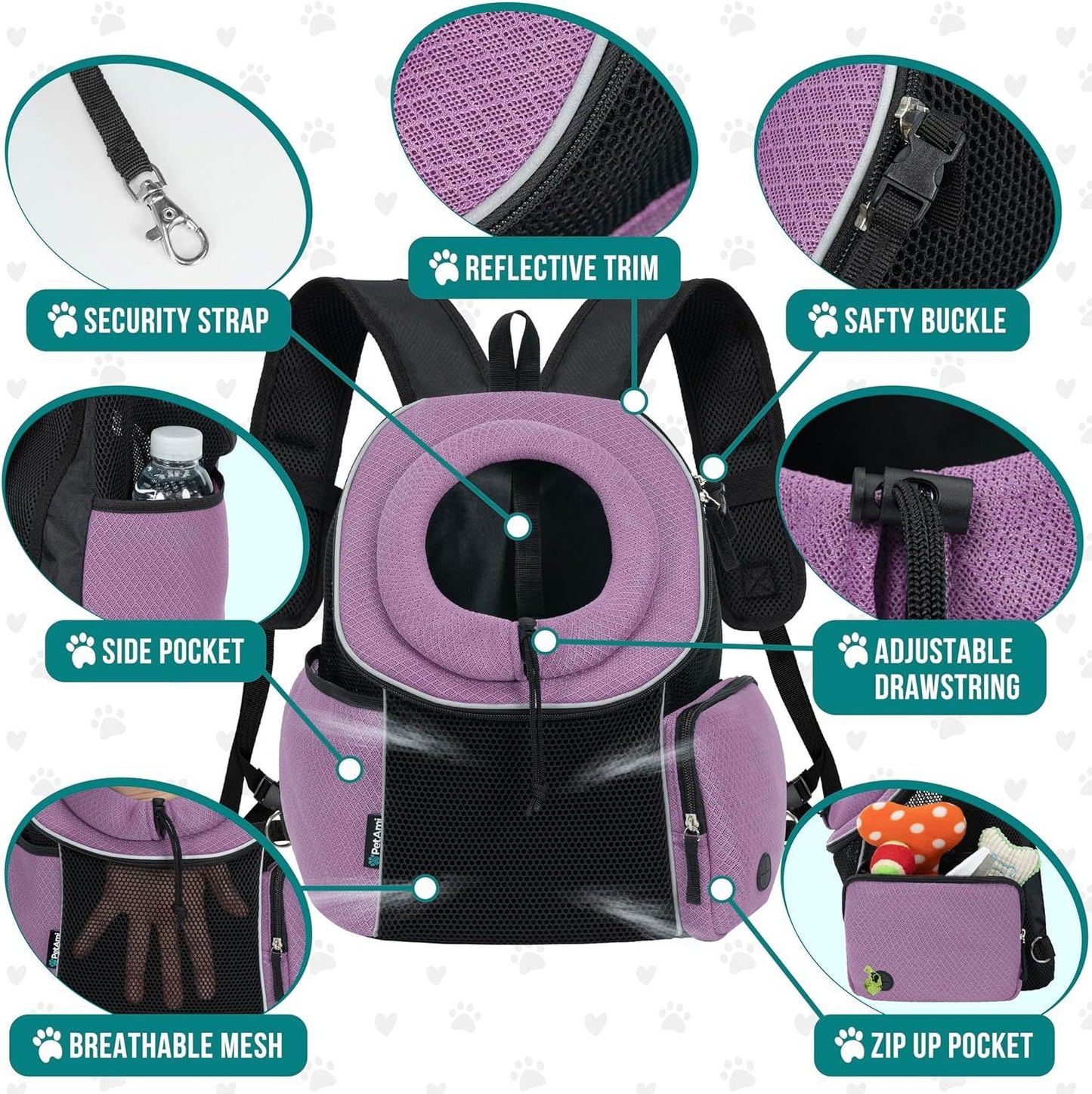 Portable Dog Travel Backpack | Breathable And Lightweight Dog Carrier - travel