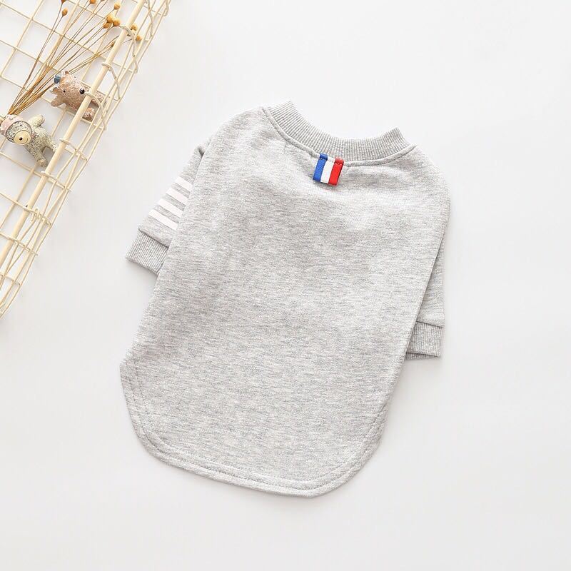 Reversible Fleece Dog Sweater: Soft And Thick Winter Coat for All Dog Sizes Grey / FB Accessories