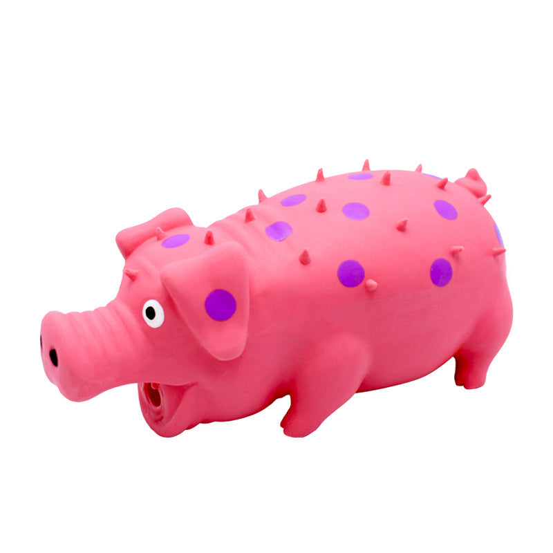 Durable Latex Dog Squeaky Toy | Interactive Dog Toy For Chewing Pink toys