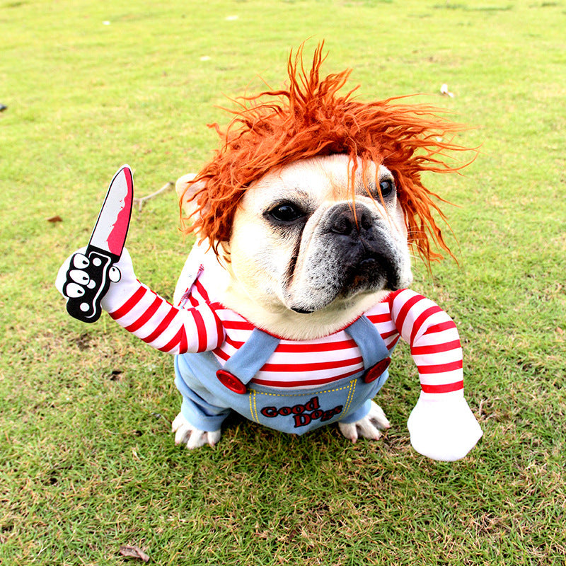 Halloween Funny Dog Costume: Adjustable Dog Cosplay Outfit Accessories