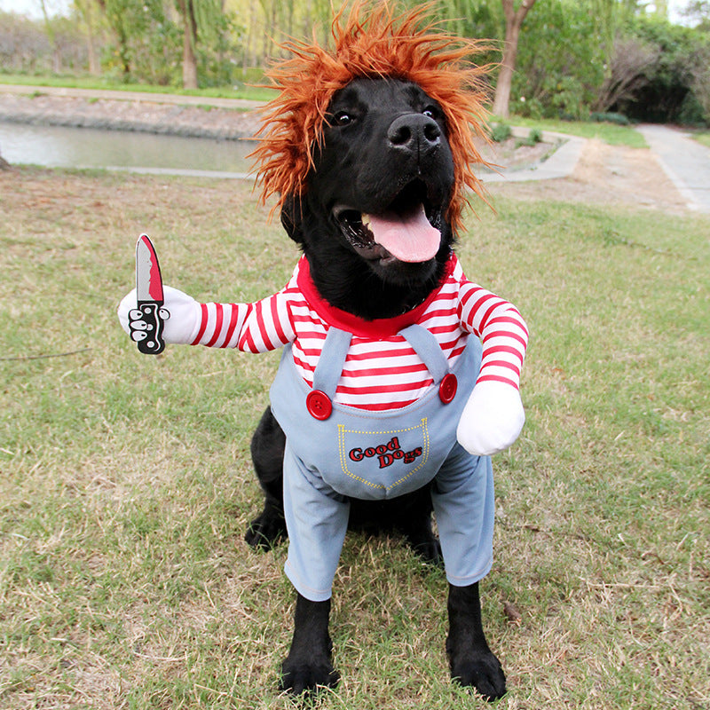 Halloween Funny Dog Costume: Adjustable Dog Cosplay Outfit Accessories