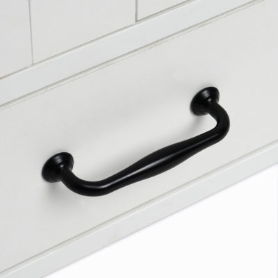 Modern Dog Feeding Station with Hidden Storage And Elevated Bowls | Dog Food Cabinet White beds