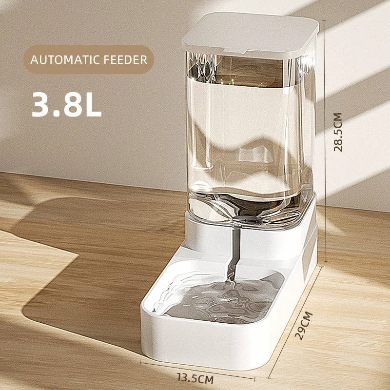 Automatic Dog Feeder And Water Dispenser | Large Capacity Gravity Fed for Dogs Water Fountain beds