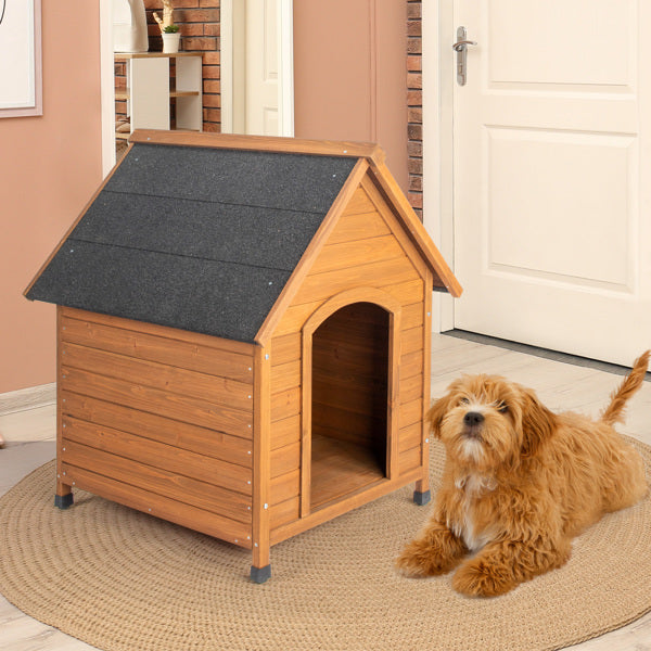 Durable Outdoor Wood Dog House | Waterproof Asphalt Roof Dog House Wood house