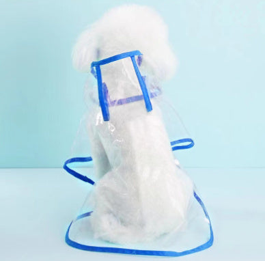 Dog Raincoat: Plastic Waterproof Jacket for Small to Medium Dogs - Blue2 / 2XL - Accessories