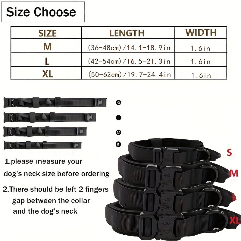 Heavy Duty Tactical Dog Collar with Control Handle | Collar For Medium And Large Dogs collar