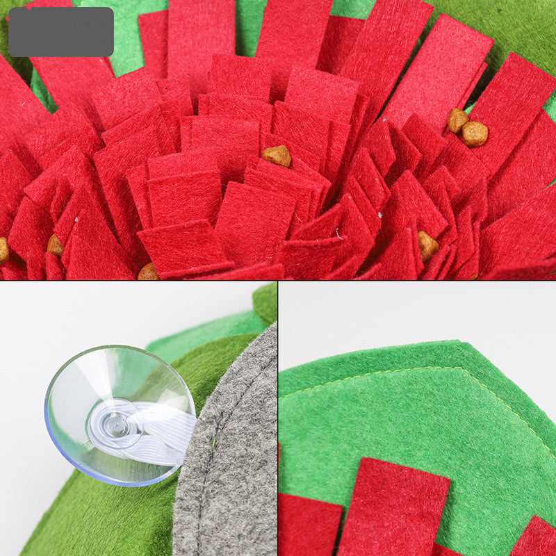 Flower Snuffle Mat Dog Puzzle Feeder | Dog Sniffing Training Mat dog training
