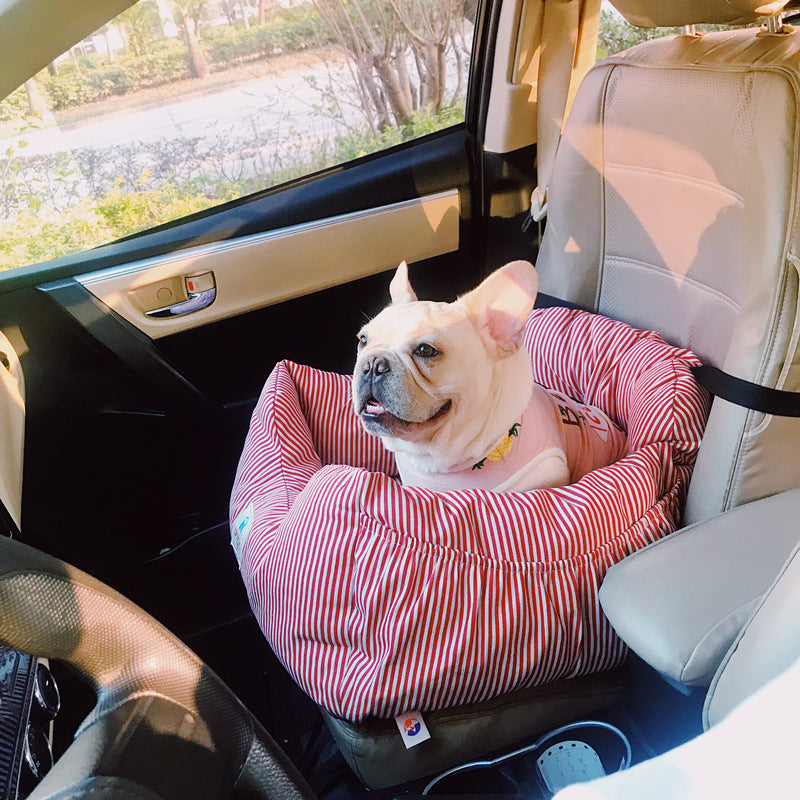 Oxford Cloth Dog Travel Car Seat | Small Dog Booster Cushion for Cars - travel
