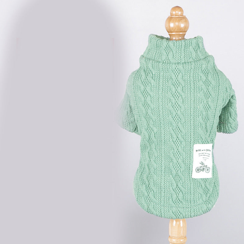 Thin Acrylic Dog Sweater | Lightweight Dog Pullover Green / L Accessories