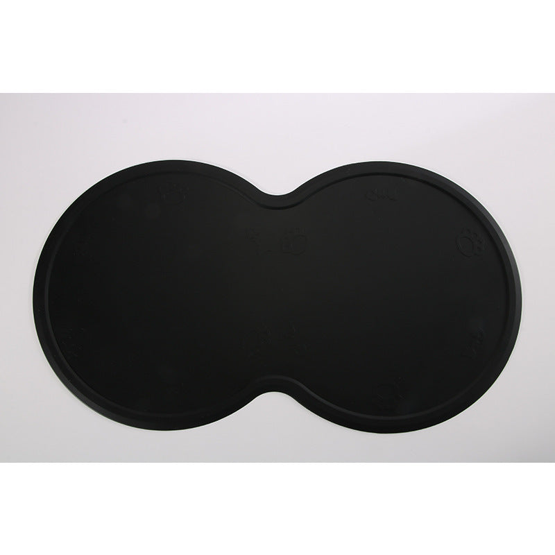Food Grade Silicone Dog Placemat | Non Slip Eco Friendly Dog Feeding Mat Black eco