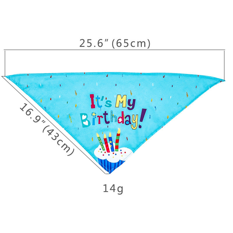 Pet Dog And Cat First Birthday Party Triangle Party Accessories for Dogs birthday