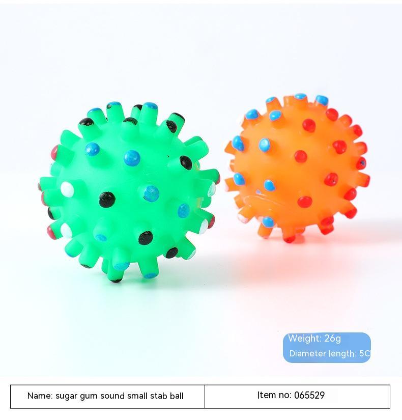 Interactive Squeaky Dog Toy Ball | Durable And Chew Resistant Vinyl Fetch Toy Random / 6.5cm dog training