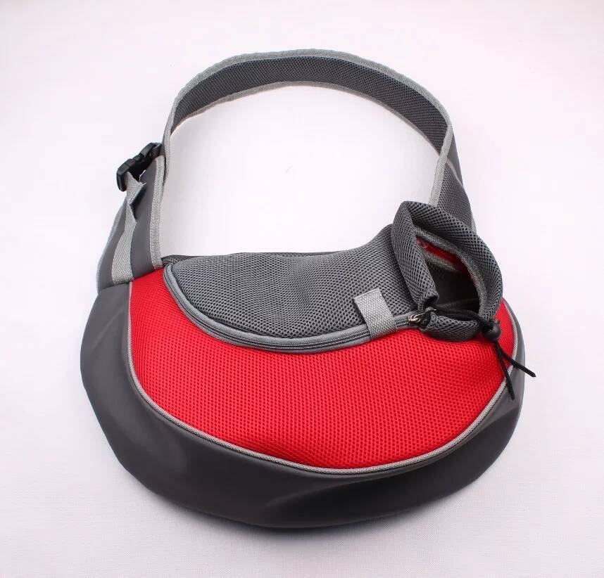 Breathable Front-Facing Dog Carrier | Portable Travel Sling for Dogs - Red / 30x10x20cm - travel