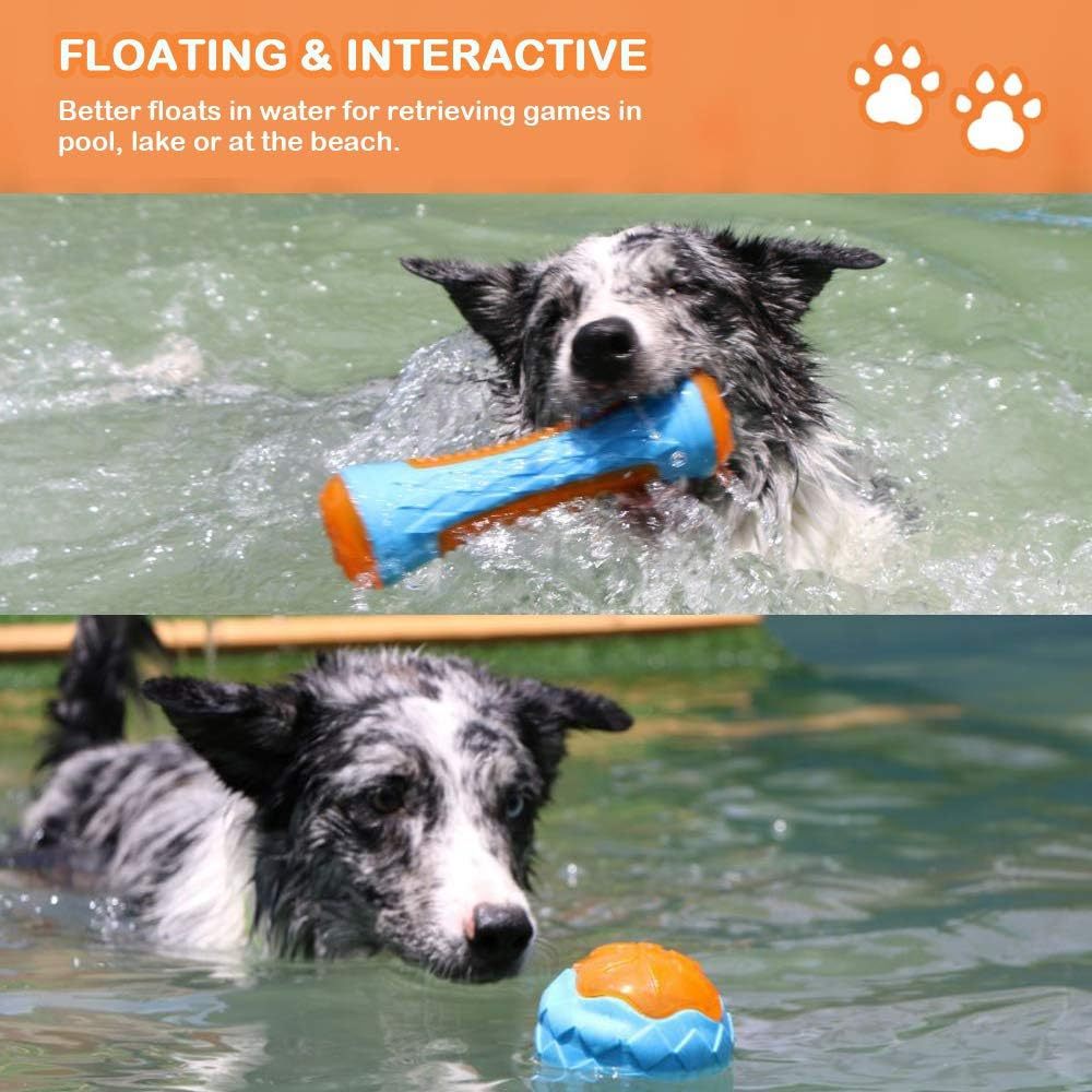 Durable Dog Squeaky Toys Set | Floating Dog Toys for Interactive Play And Fetch toys