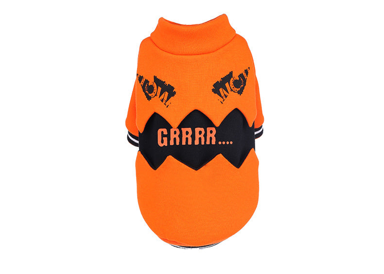Puppy Dog Clothes: Halloween Pumpkin Costume Sweater for Dogs Accessories