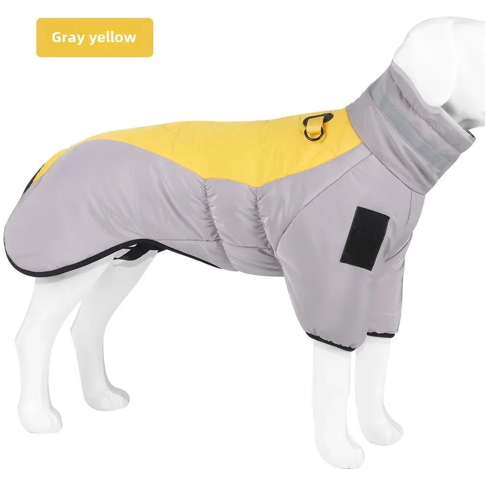 Waterproof And Reflective Winter Dog Coat | Warm Jacket for Large Dogs - Yellow / 2XL - coats