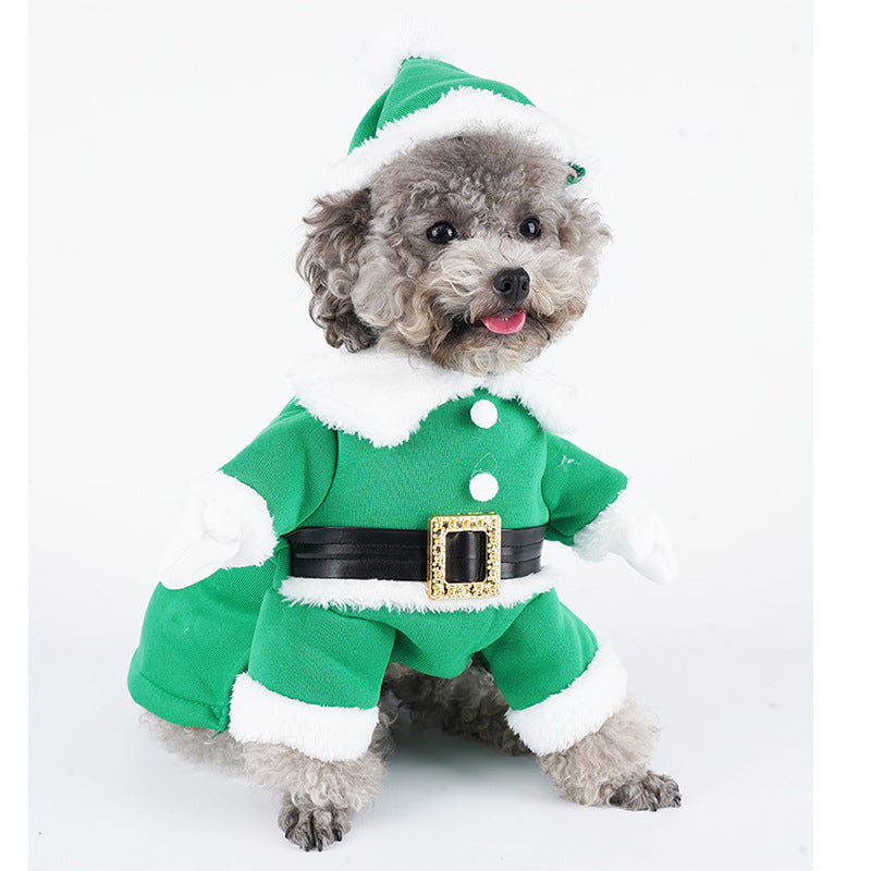 Festive Christmas Dog Sweatshirt Holiday Pet Dog Apparel Green / L christmas