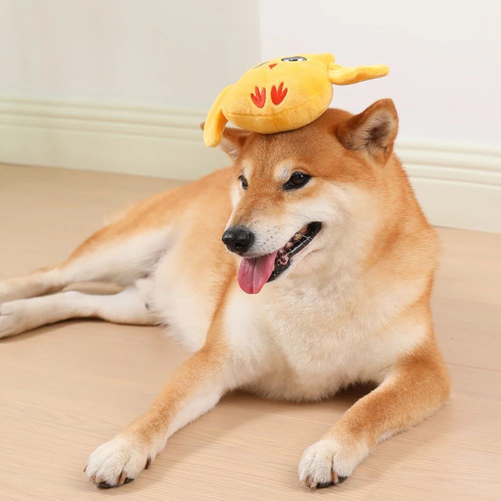 Plush Squeaky Dog Toys | Cute Bite Resistant Animal Shapes for All Dog Sizes home