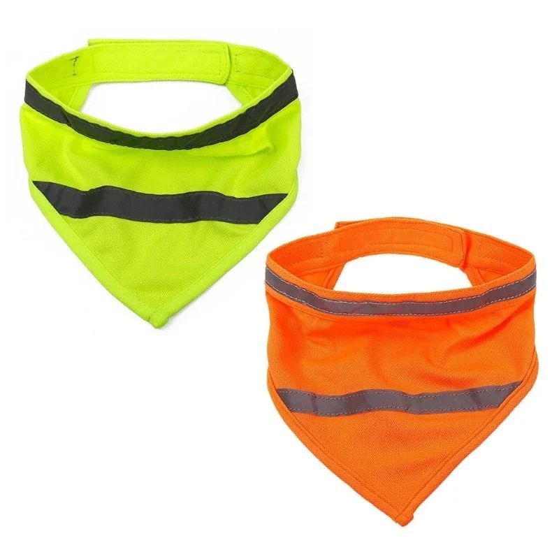 High Visibility Reflective Dog Bandana | Safety Bandana for Night Walks And Outdoor Adventures bow