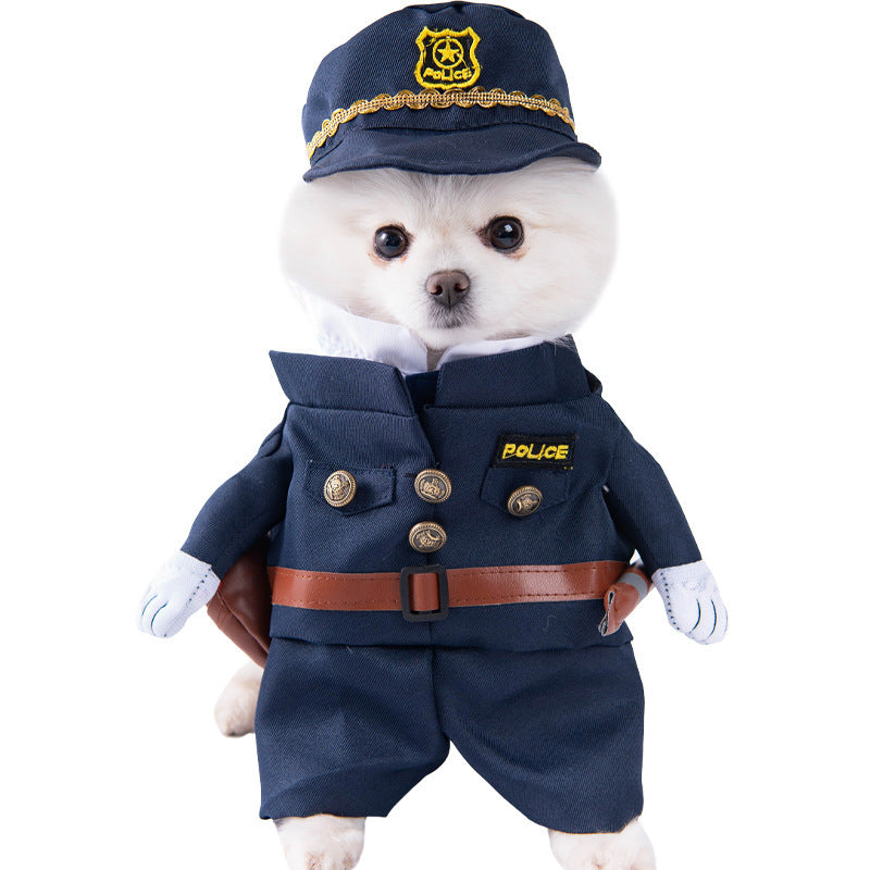Halloween Funny Dog Clothes: Creative Dog Transformation Costume Navy Blue / L Accessories