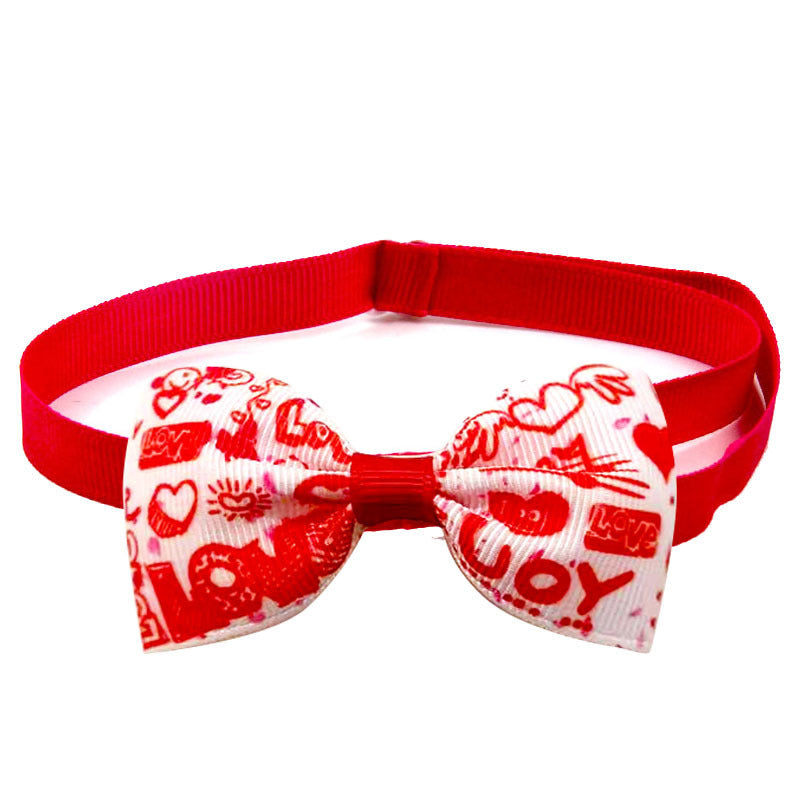 Loving Cupid Dog Bow Tie | Valentine’s Day Dog Collar Bow Tie Accessory I beds