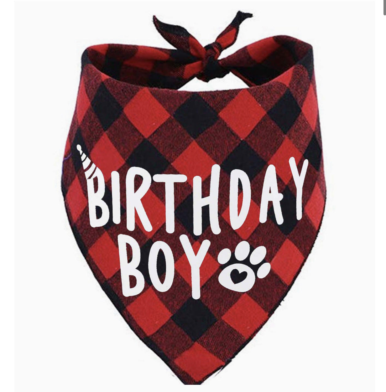 Plaid Dog Birthday Scarf College Style Triangle Dog Bib For Dog’s Birthday birthday