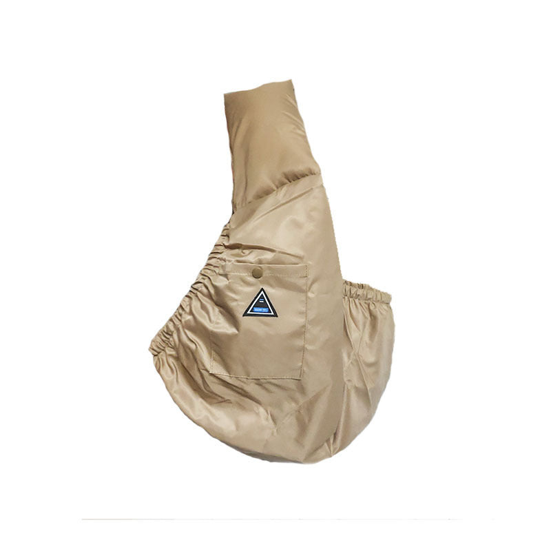 Breathable Dog Travel Sling Carrier | Double-Sided Twill Dog Backpack - Brown / L - travel