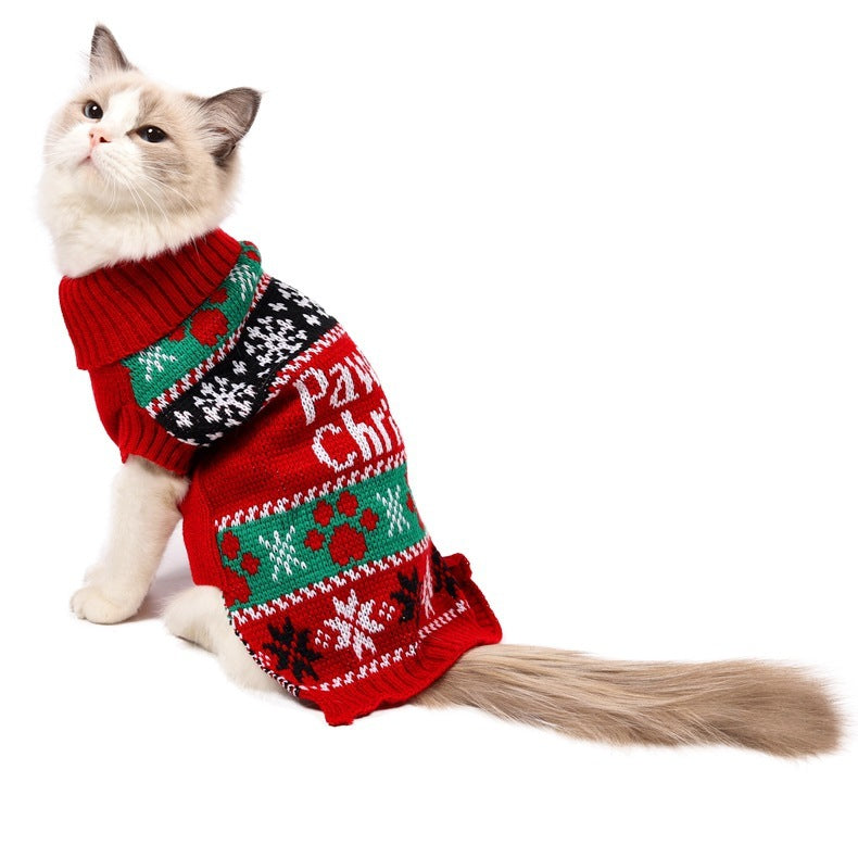 Warm Dog Christmas Sweater for Small Dogs | Winter Dog Christmas Clothing fashion