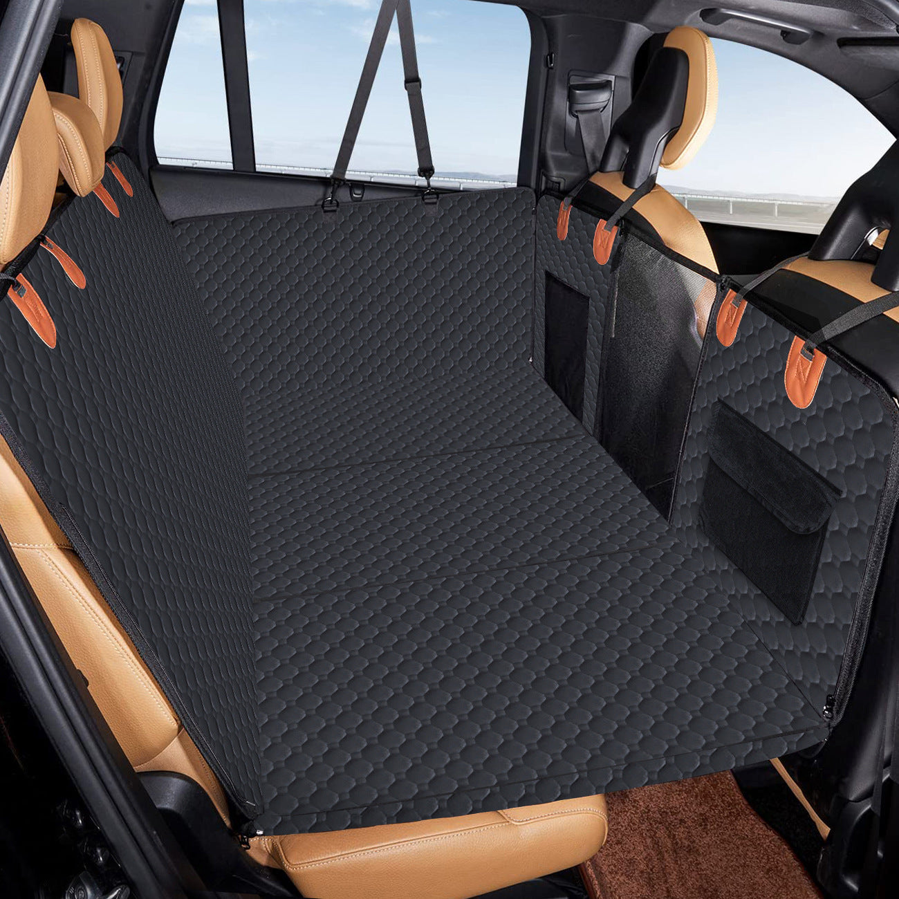 Durable Dog Car Seat Hammock | Vehicle-Mounted Dog Travel Mat - travel