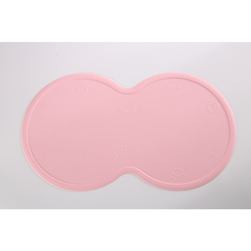 Food Grade Silicone Dog Placemat | Non Slip Eco Friendly Dog Feeding Mat Light pink eco