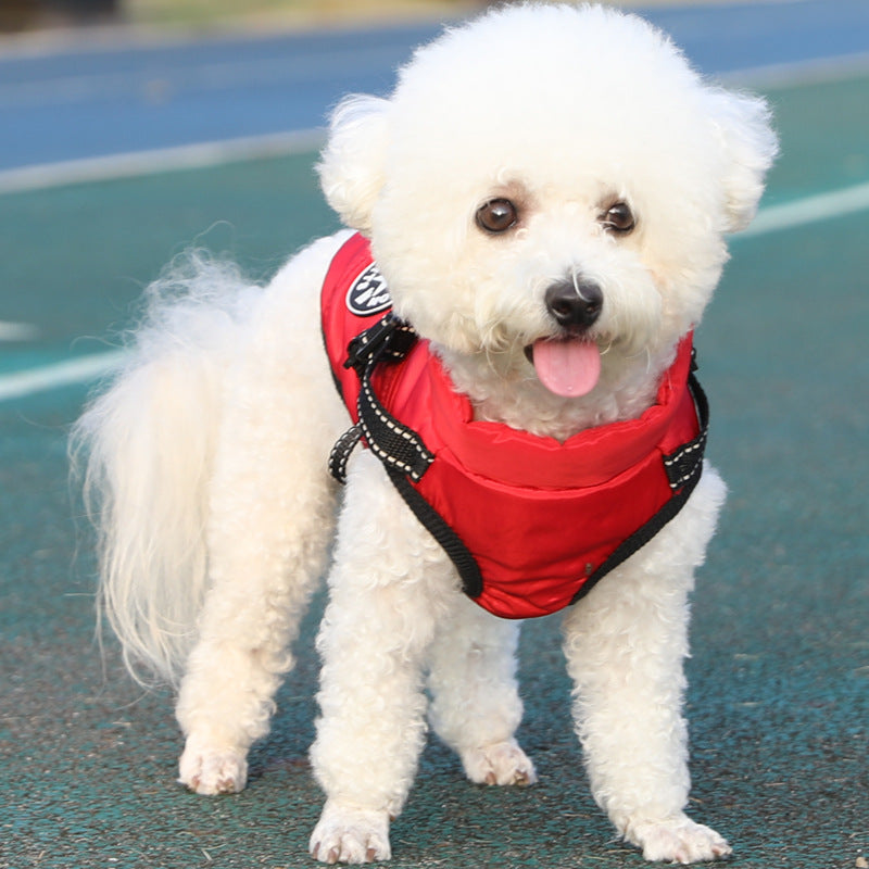 Warm Dog Winter Coat with Thickened Fleece | Casual Puffer Dog Vest - Red / 2XL - coats