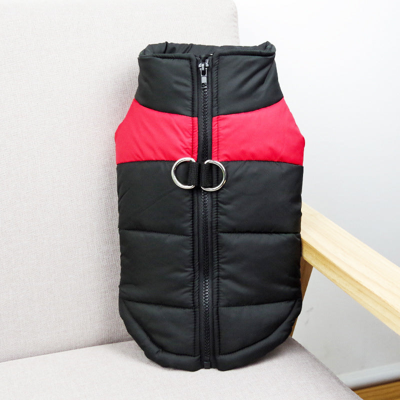 Waterproof Winter Dog Coat | Warm And Casual Dog Cotton Vest - Red / 3XL - coats