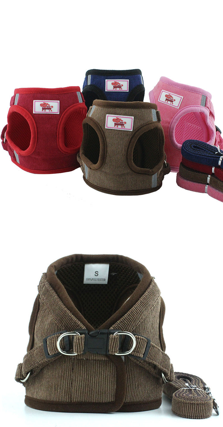 Reflective Dog Vest Harness And Leash Set | High-Visibility Dog Vest - coats
