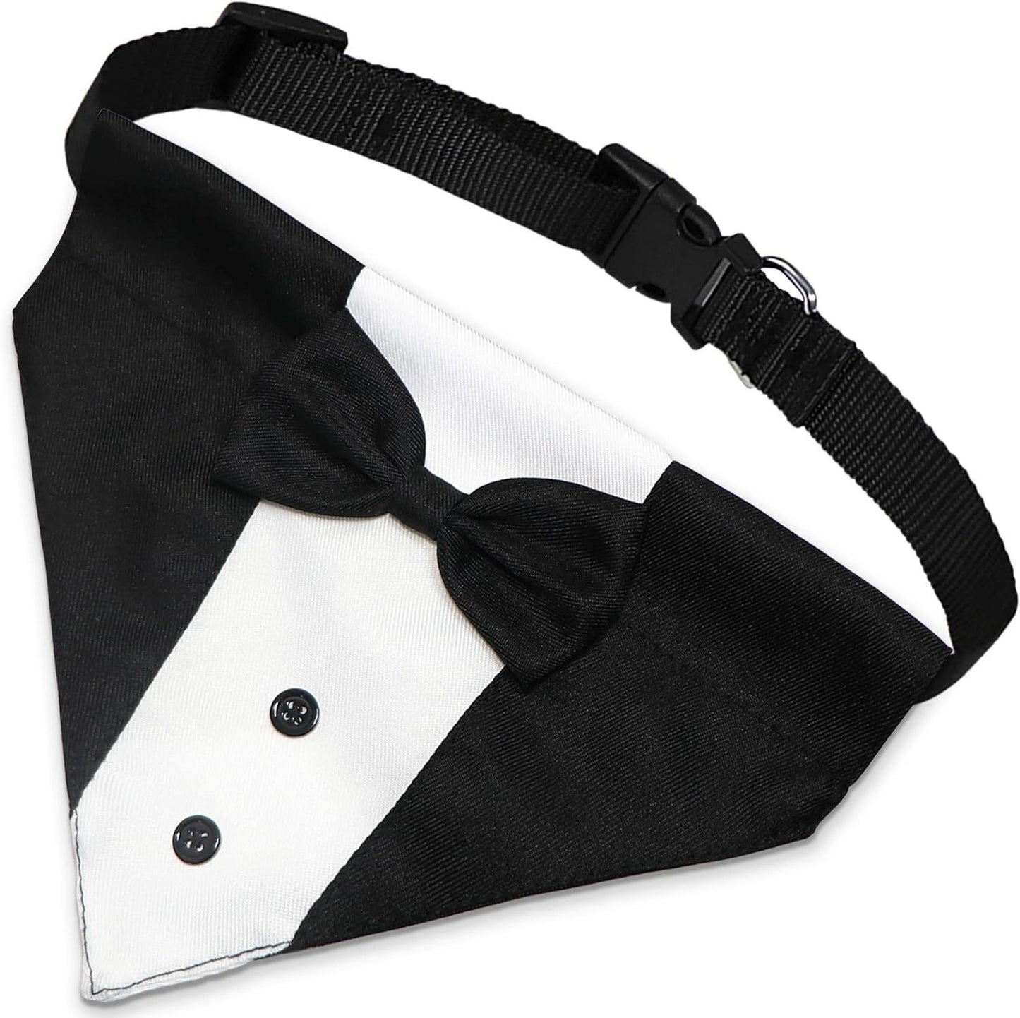 Dog Tuxedo And Bow Tie Formal Costume | Adjustable Wedding And Party Outfit L costumes