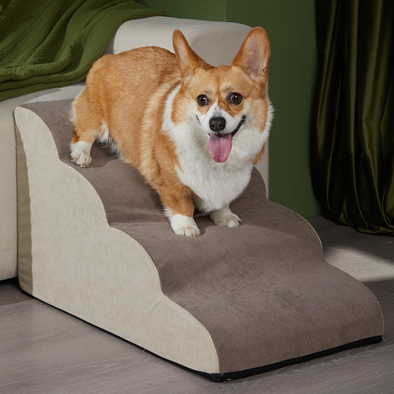 Washable Dog Stairs And Ramp | 2 3 And 4 Step Anti Slip Dog Ladder home