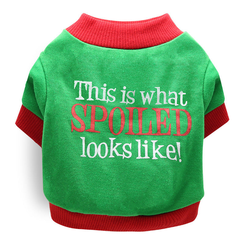 Casual Christmas Pet Dog T shirt Cotton Holiday Dog Apparel 11 style / L christmas