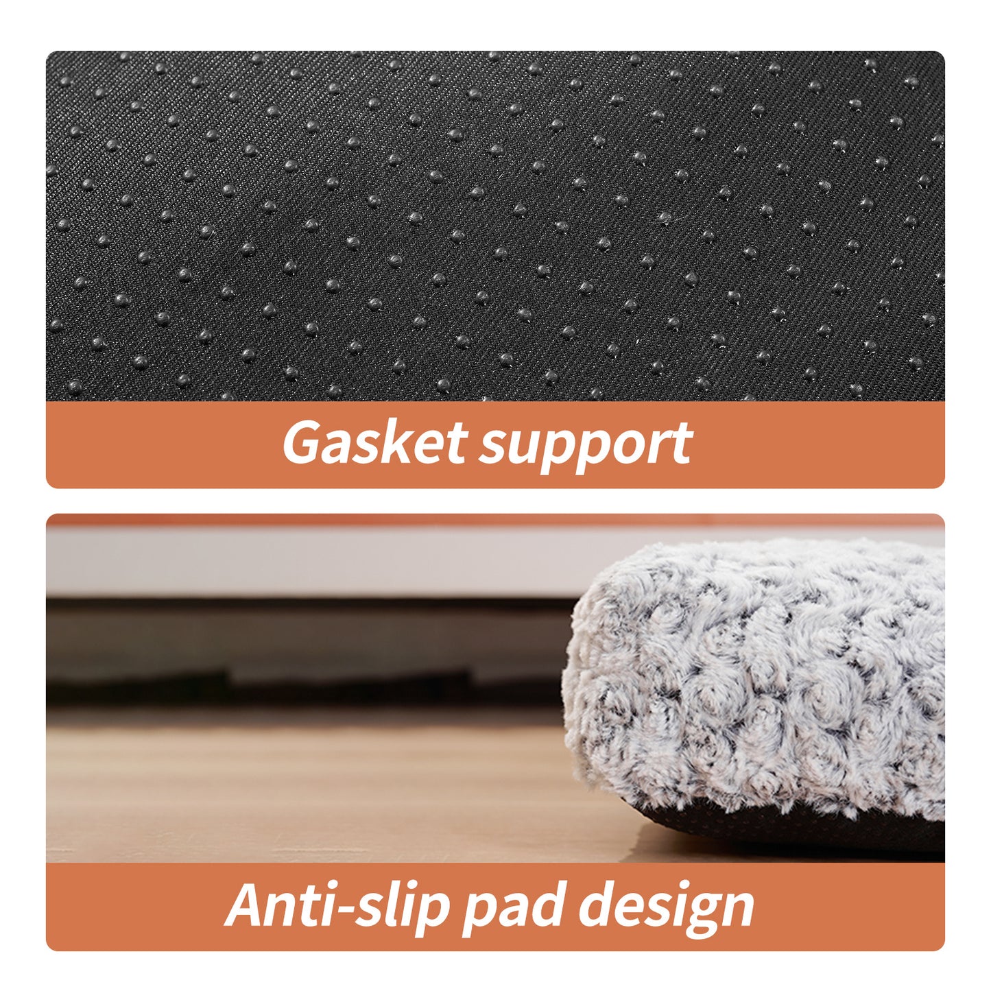 Washable And Supportive Plush Dog Bed Mat | Thickened Dog Kennel Cushion beds