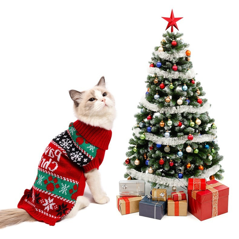 Warm Dog Christmas Sweater for Small Dogs | Winter Dog Christmas Clothing fashion