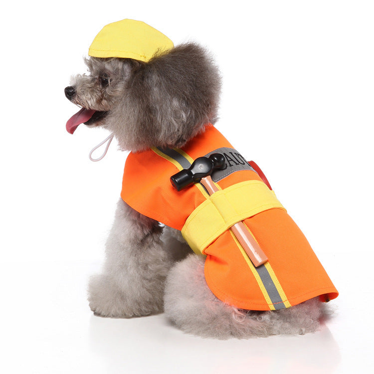 Dog Halloween Christmas Festive Dress Up Costume: Dog Halloween and Christmas Outfits SDZ136 Workwear / L Accessories