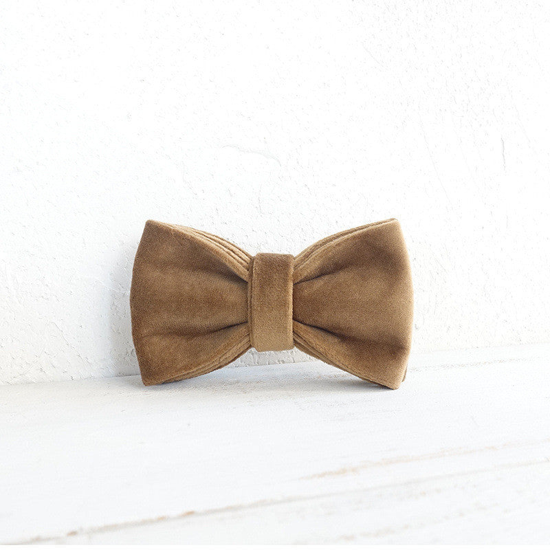 Adjustable Polyester Dog Collar with Bow Tie | Handmade Dog Bow TIe bow