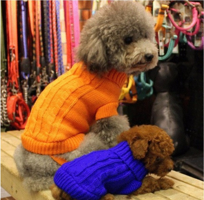 Knitted Wool Dog Sweater | Soft And Warm Dog Sweater with Buttons Dog clothes