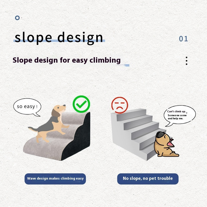 Household Wave Dog Stairs | 2 3 And 4 Step Slope Dog Ramp home