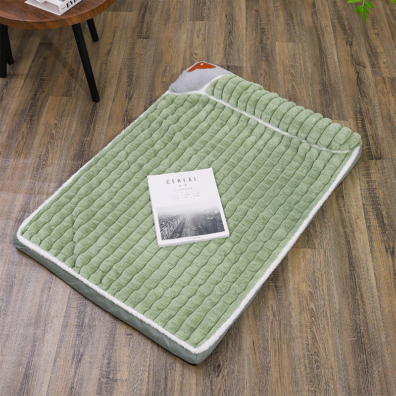 Removable And Warm Winter Dog Bed Mat | Cozy Pad for Dogs Green / 3XL 100x70cm beds